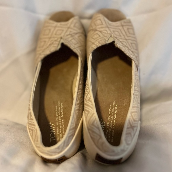 Toms Peep Toe Cork Wedges- Size 9.5 - Picture 5 of 7